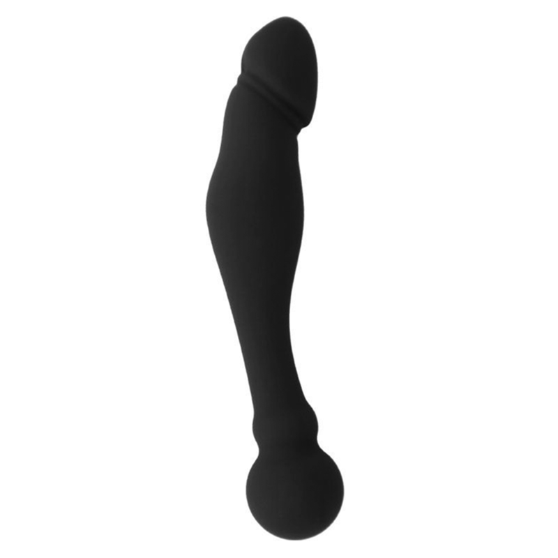 BLACK&SILVER - KARL G-POINT STIMULATING DILDO 18 CM BLACK&SILVER