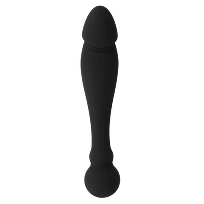 BLACK&SILVER - KARL G-POINT STIMULATING DILDO 18 CM BLACK&SILVER