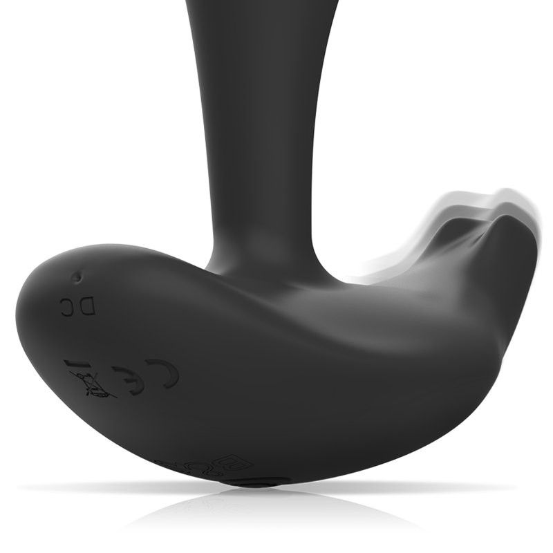 BLACK&SILVER - DWAYNE ANAL PLUG SILICONE REMOTE CONTROL - ToysByMonk