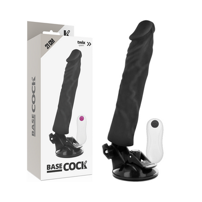 BASECOCK - REALISTIC VIBRATOR REMOTE CONTROL FLESH 21 CM -O- 4 CM - ToysByMonk
