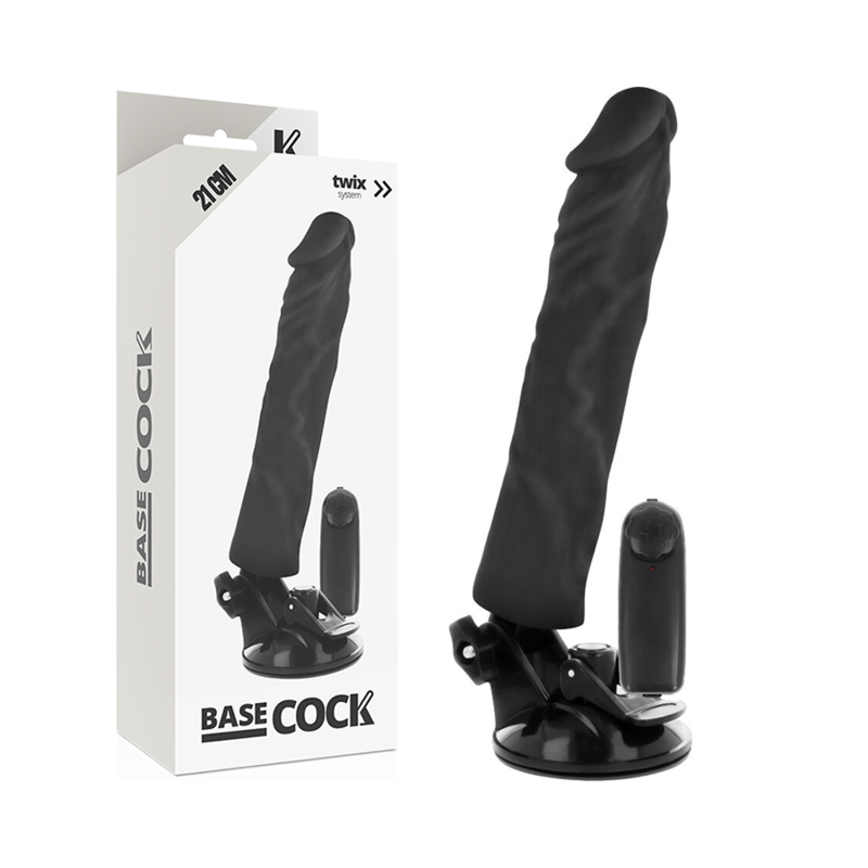BASECOCK - REALISTIC VIBRATOR REMOTE CONTROL FLESH 21 CM -O- 4 CM BASECOCK