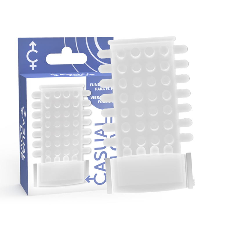CASUAL LOVE - RING VIBRATING SLEEVE TRANSPARENT - ToysByMonk