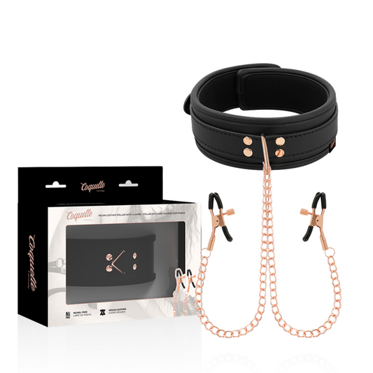 COQUETTE CHIC DESIRE - FANTASY NIPPLE CLAMP NECKLACE WITH NEOPRENE LINING COQUETTE FANTASY