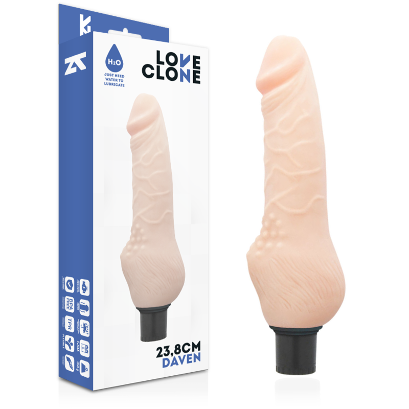 LOVECLONE - DAVEN SELF LUBRICATION REALISTIC 23.8 CM -O- 3.8 CM LOVECLONE