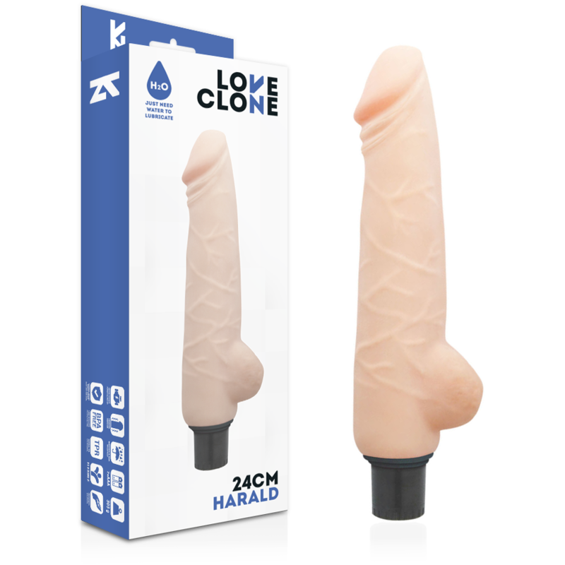 LOVECLONE - HARALD SELF LUBRICATION VIBRATOR 24 CM -O- 4 CM LOVECLONE