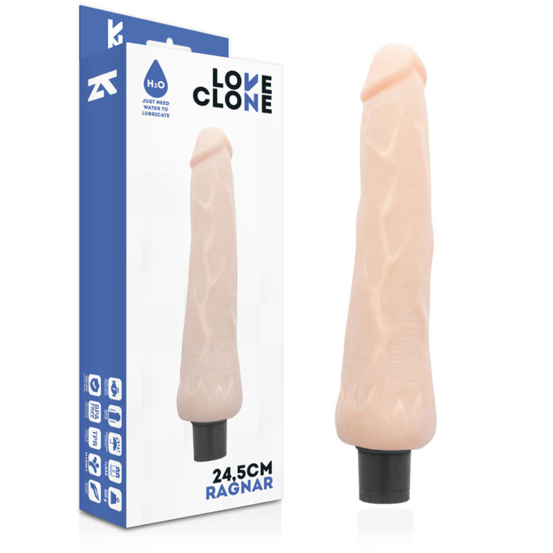 LOVECLONE - RAGNAR SELF LUBRICATION VIBRATOR 24.5 CM -O- 3.5 CM LOVECLONE