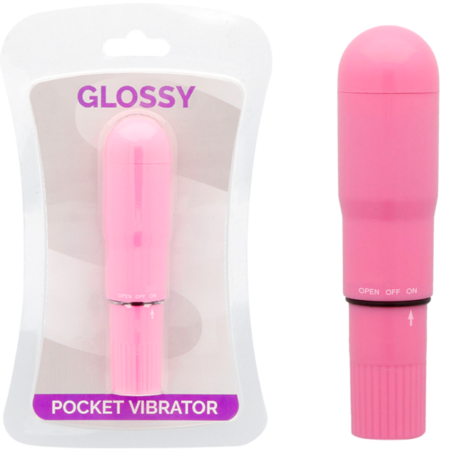 GLOSSY - POCKET VIBRATOR DEEP ROSE GLOSSY