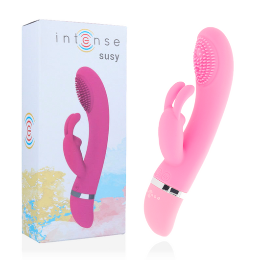INTENSE - SUSY OSCILLATING VIBRATOR SILICON RABBIT PINK INTENSE COUPLES TOYS