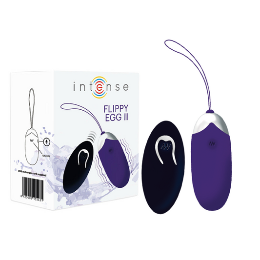 INTENSE - FLIPPY II VIBRATING EGG WITH REMOTE CONTROL PURPLE INTENSE COUPLES TOYS