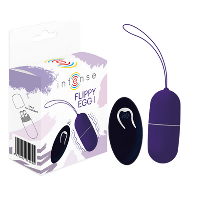 INTENSE - FLIPPY I VIBRATING EGG WITH REMOTE CONTROL PURPLE - ToysByMonk