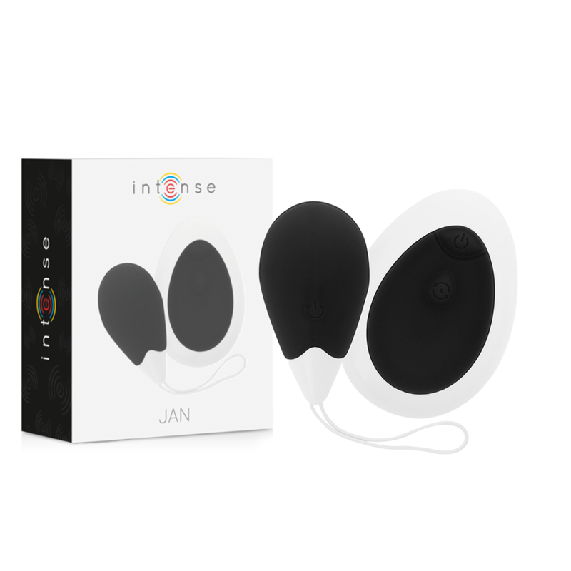 INTENSE - JAN VIBRATING EGG REMOTE CONTROL BLACK INTENSE COUPLES TOYS