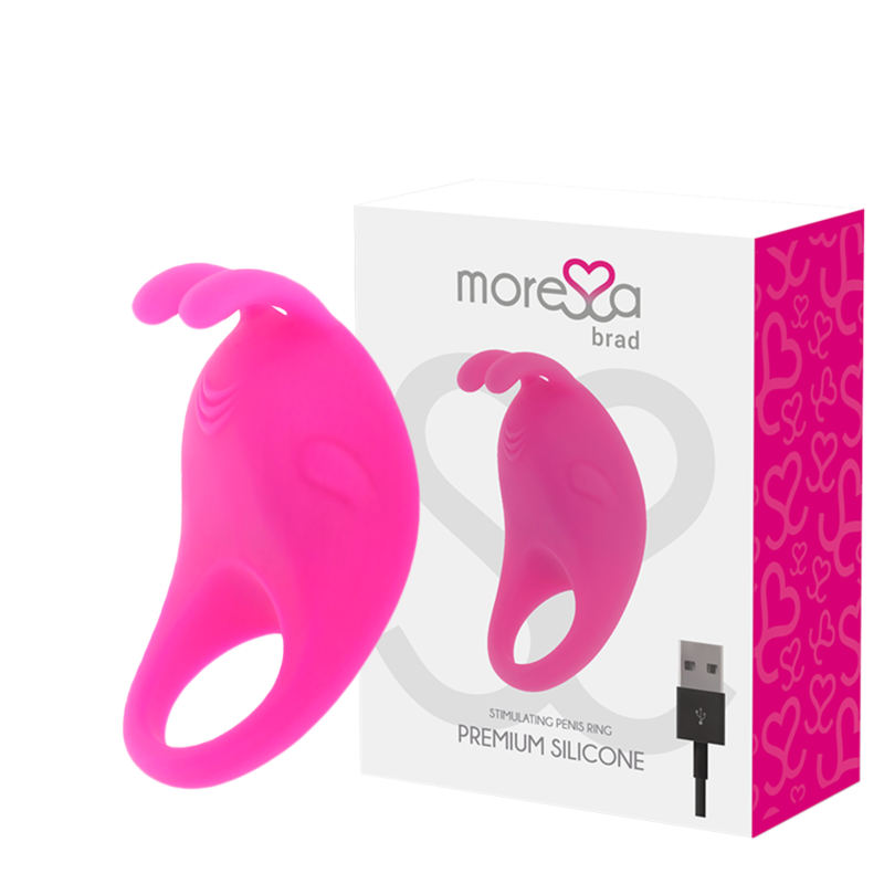 MORESSA - BRAD PREMIUM SILICONE RECHARGEABLE PINK - ToysByMonk