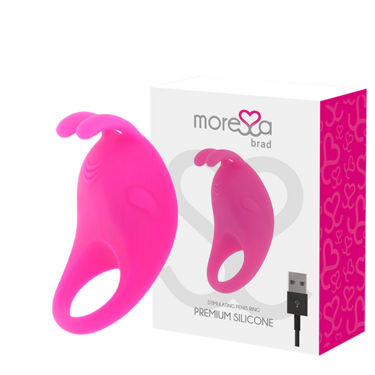 MORESSA - BRAD PREMIUM SILICONE RECHARGEABLE PINK - ToysByMonk