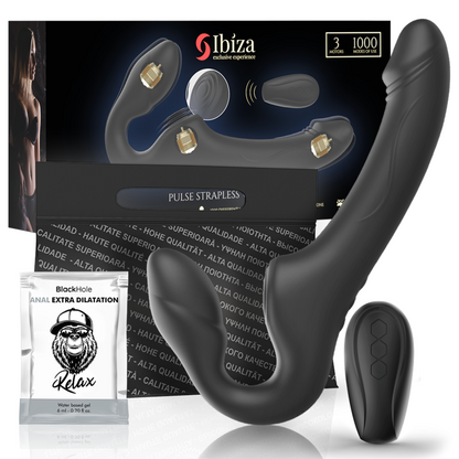 IBIZA - STRAPLESS VIBRATOR WITH REMOTE CONTROL PUSH BUTTON IBIZA TECHNOLOGY