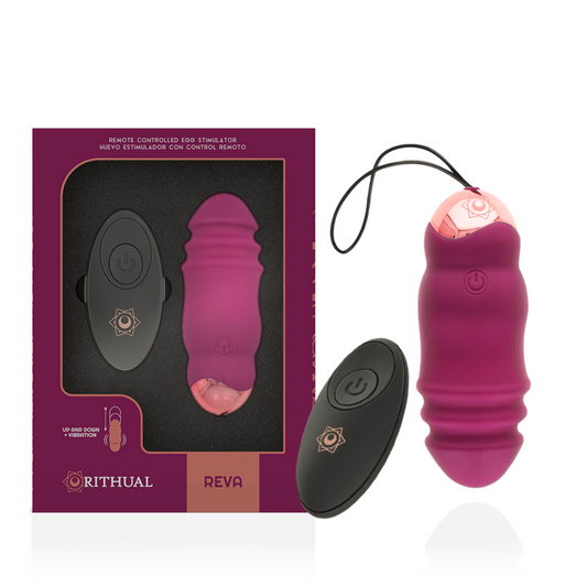 RITHUAL - REVA EGG REMOTE CONTROL UP&DOWN SYSTEM + VIBRATION - ToysByMonk