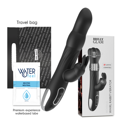 BRILLY GLAM- MOEBIUS RABBIT VIBRATOR & ROTATOR COMPATIBLE WITH WATCHME WIRELESS TECHNOLOGY - ToysByMonk