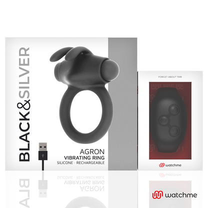 BLACK&SILVER - AGRON REMOTE CONTROL COCKRING WATCHME - ToysByMonk