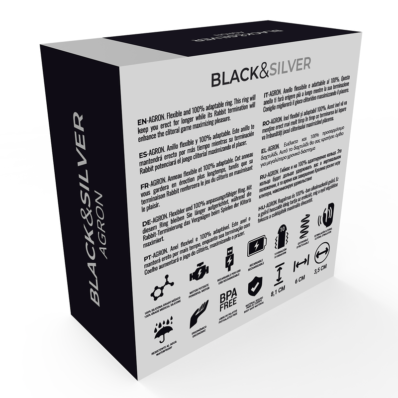 BLACK&SILVER - AGRON REMOTE CONTROL COCKRING WATCHME - ToysByMonk