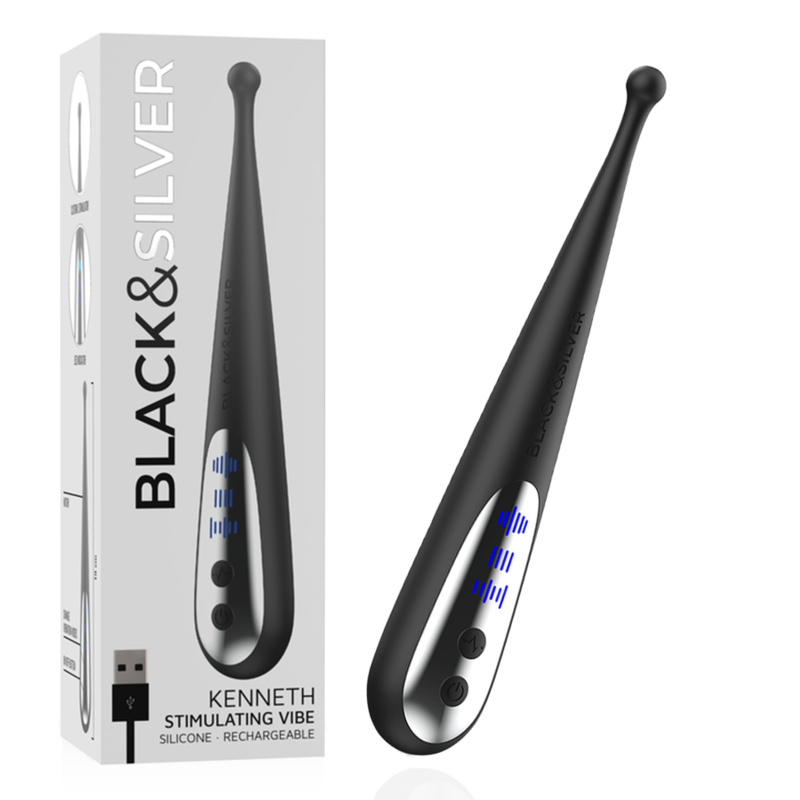 BLACK&SILVER - KENNETH STIMULATING VIBE - ToysByMonk