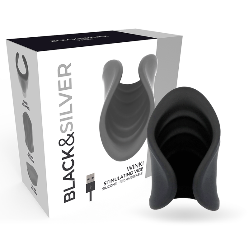 BLACK&SILVER - WINKI MASTURBATOR - ToysByMonk