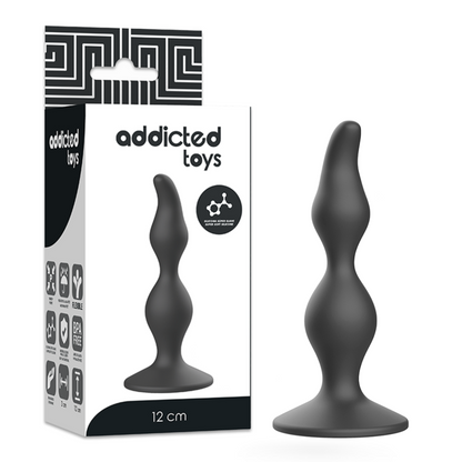 ADDICTED TOYS - ANAL SEXUAL PLUG 12 CM BLACK - ToysByMonk