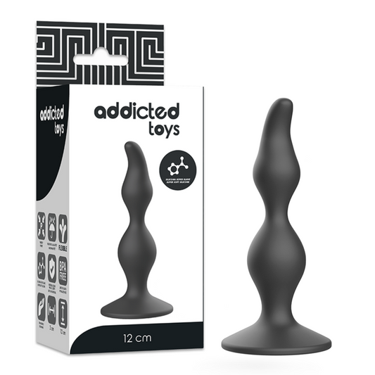 ADDICTED TOYS - ANAL SEXUAL PLUG 12 CM BLACK - ToysByMonk