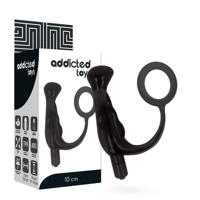 ADDICTED TOYS - VIBRATOR PROST TICO BLACK 10 CM - ToysByMonk