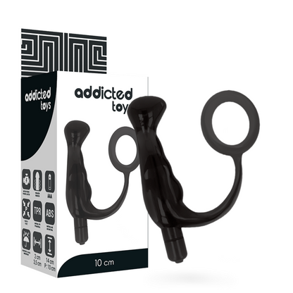 ADDICTED TOYS - VIBRATOR PROST TICO BLACK 10 CM - ToysByMonk