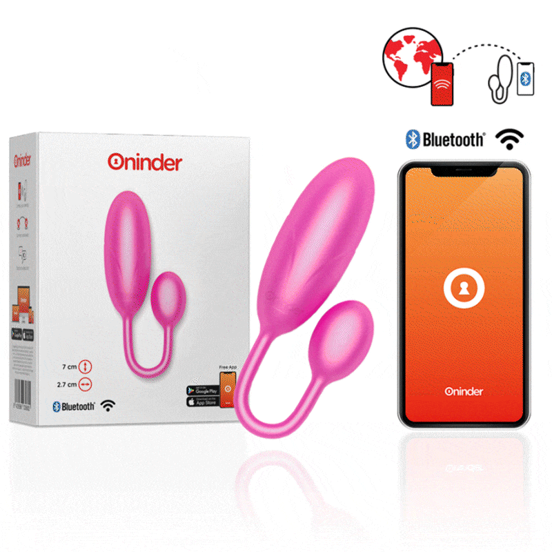 ONINDER - DENVER VIBRATING EGG PINK 7 X 2.7 CM FREE APP - ToysByMonk