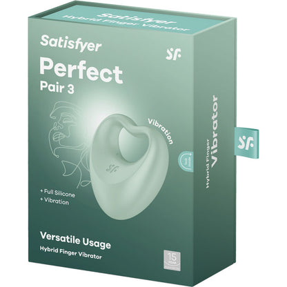 SATISFYER - PERFECT PAIR 3 GREEN SATISFYER VIBRATOR