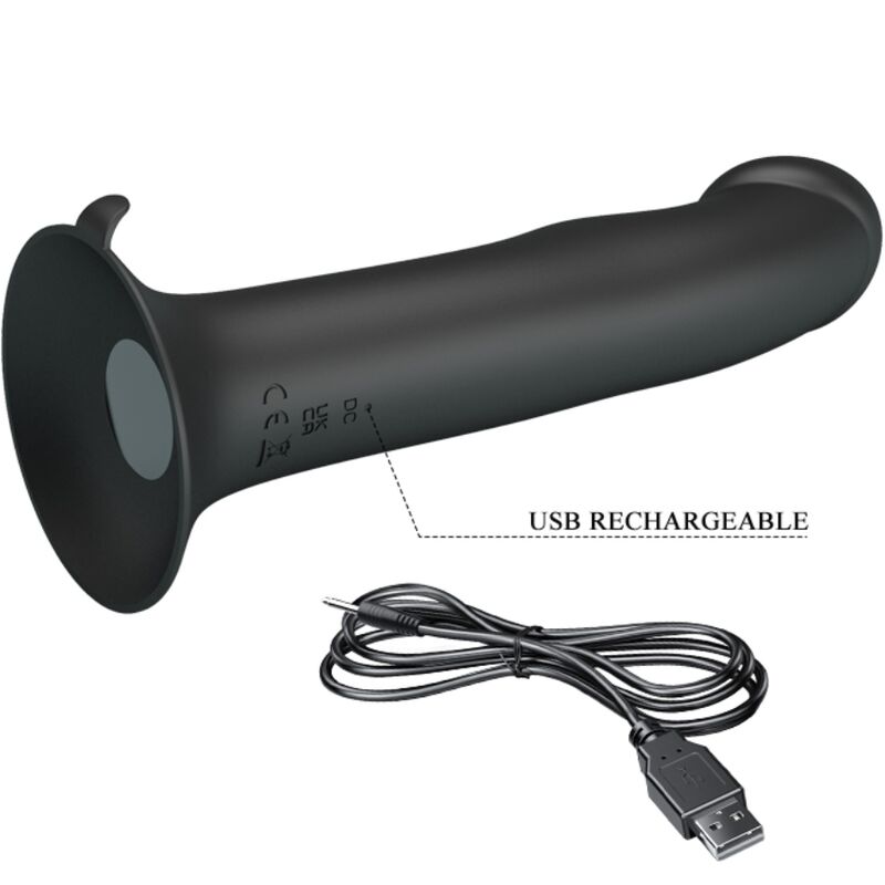 PRETTY LOVE - MURRAY VIBRATOR AND CLITORIS SUCKER BLACK - ToysByMonk