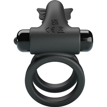 PRETTY LOVE - DOUBLE VIBRATING RING WITH BLACK STIMULATOR PRETTY LOVE MALE