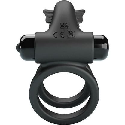 PRETTY LOVE - DOUBLE VIBRATING RING WITH BLACK STIMULATOR PRETTY LOVE MALE