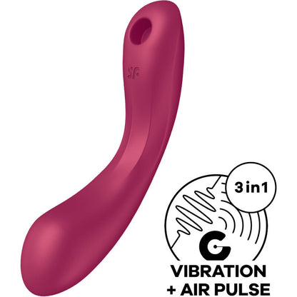 SATISFYER - CURVE TRINITY 1 AIR PULSE VIBRATION - ToysByMonk