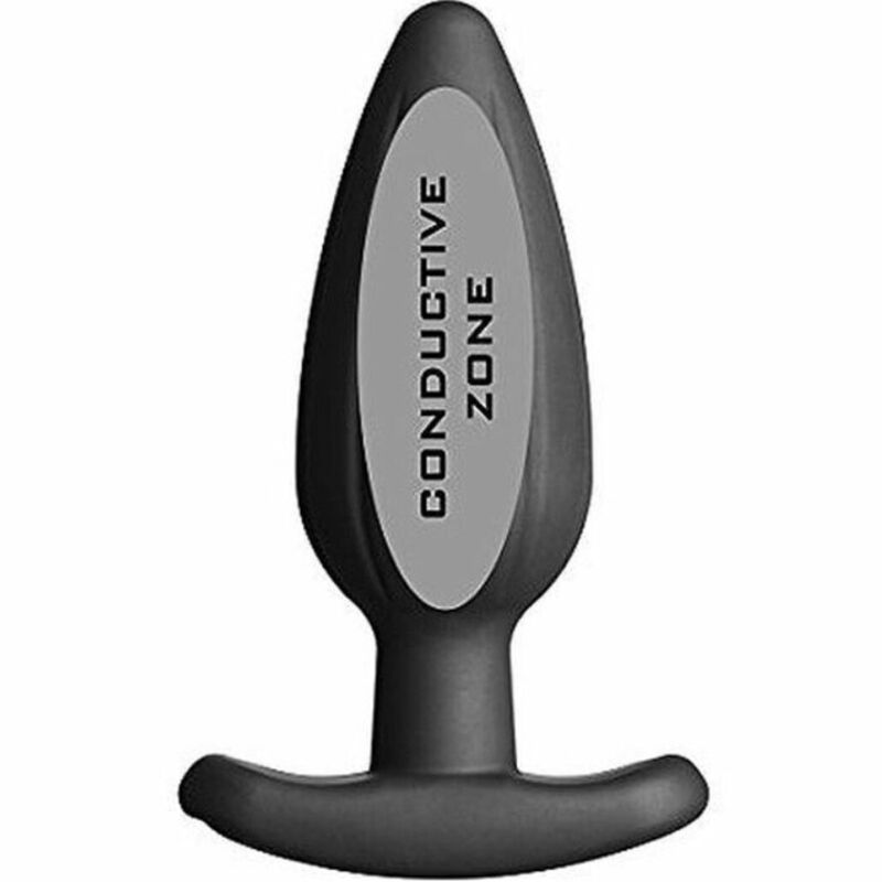 ELECTRASTIM - SILICONE BLACK ROCKER BUTT PLUG LARGE ELECTRASTIM