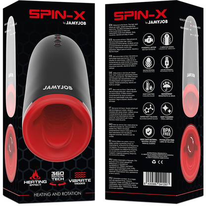 JAMYJOB - SPIN-X HEATING AND ROTATION MASTURBATOR JAMYJOB