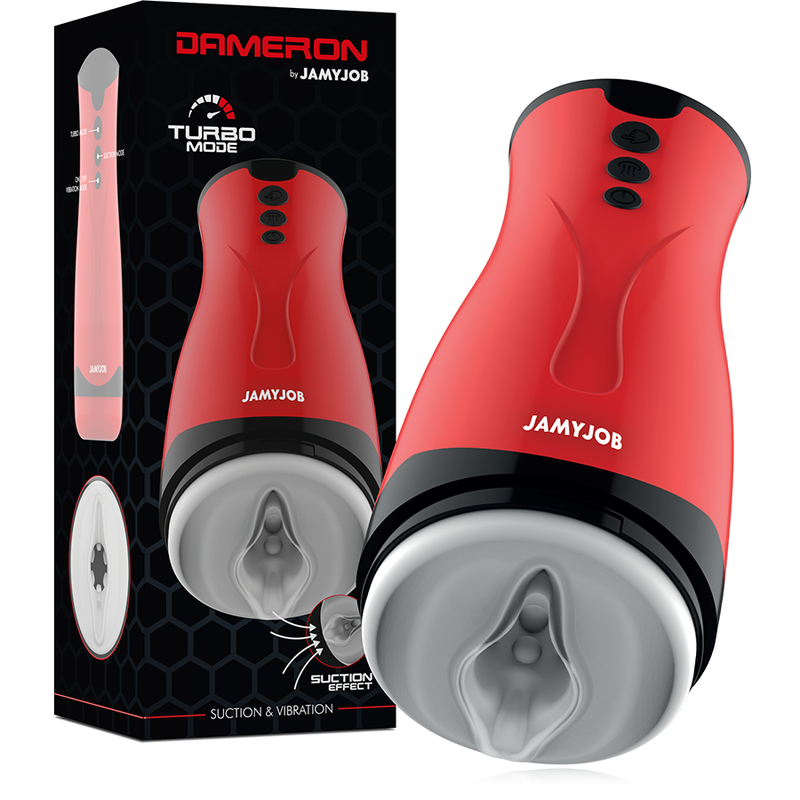 JAMYJOB - DAMERON SUCTION AND VIBRATION MASTURBATOR - ToysByMonk