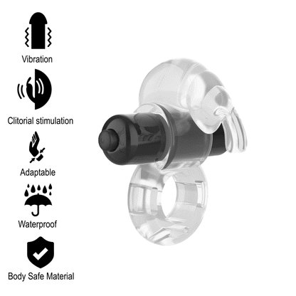 INTENSE - FRY TRANSPARENT VIBRATING RING INTENSE COUPLES TOYS