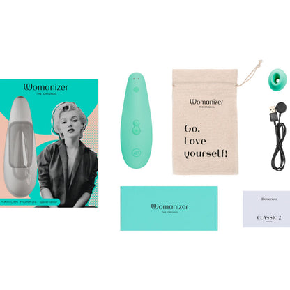 WOMANIZER - MARILYN MONROE CLASSIC 2 CLITORAL STIMULATOR MINT - ToysByMonk