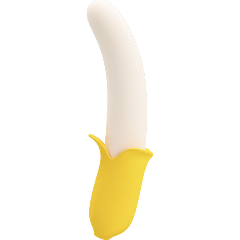PRETTY LOVE - BANANA GEEK SUPER POWER 7 VIBRATIONS UP&DOWN SILICONE BLACK - ToysByMonk