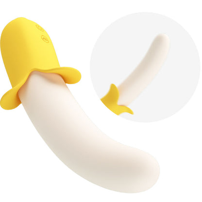 PRETTY LOVE - BANANA GEEK SUPER POWER 7 VIBRATIONS UP&DOWN SILICONE BLACK - ToysByMonk
