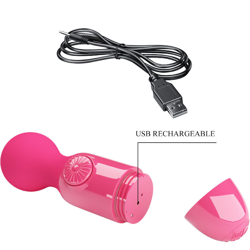 PRETTY LOVE - MAGENTA MINI PERSONAL MASSAGER - ToysByMonk