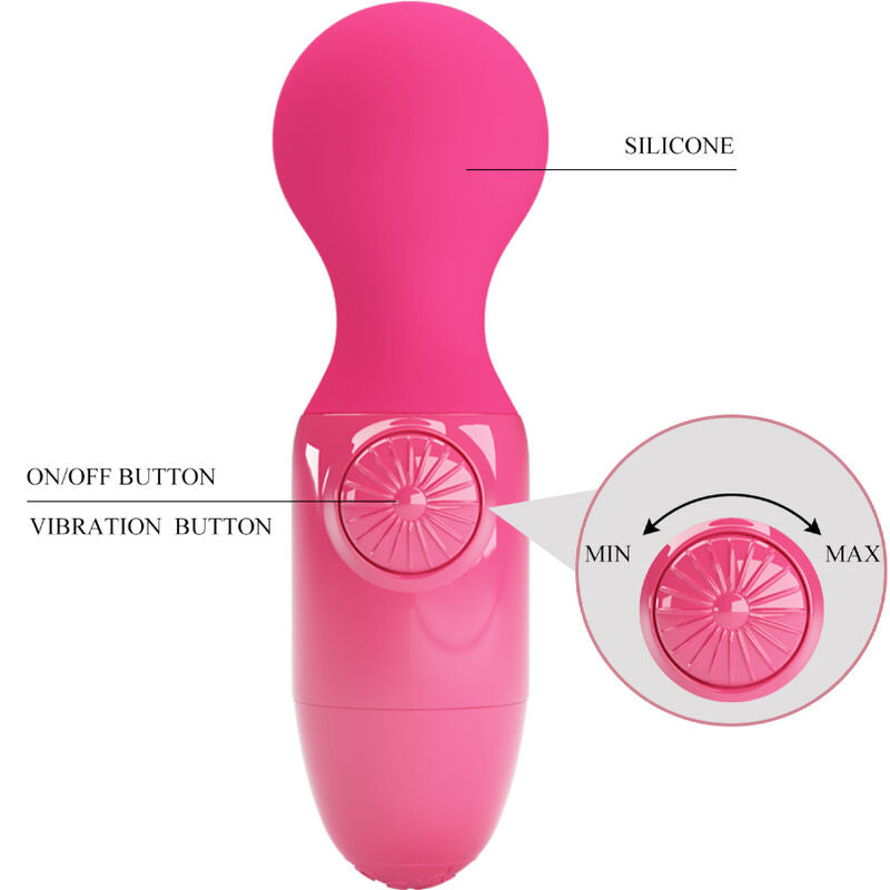 PRETTY LOVE - MAGENTA MINI PERSONAL MASSAGER - ToysByMonk