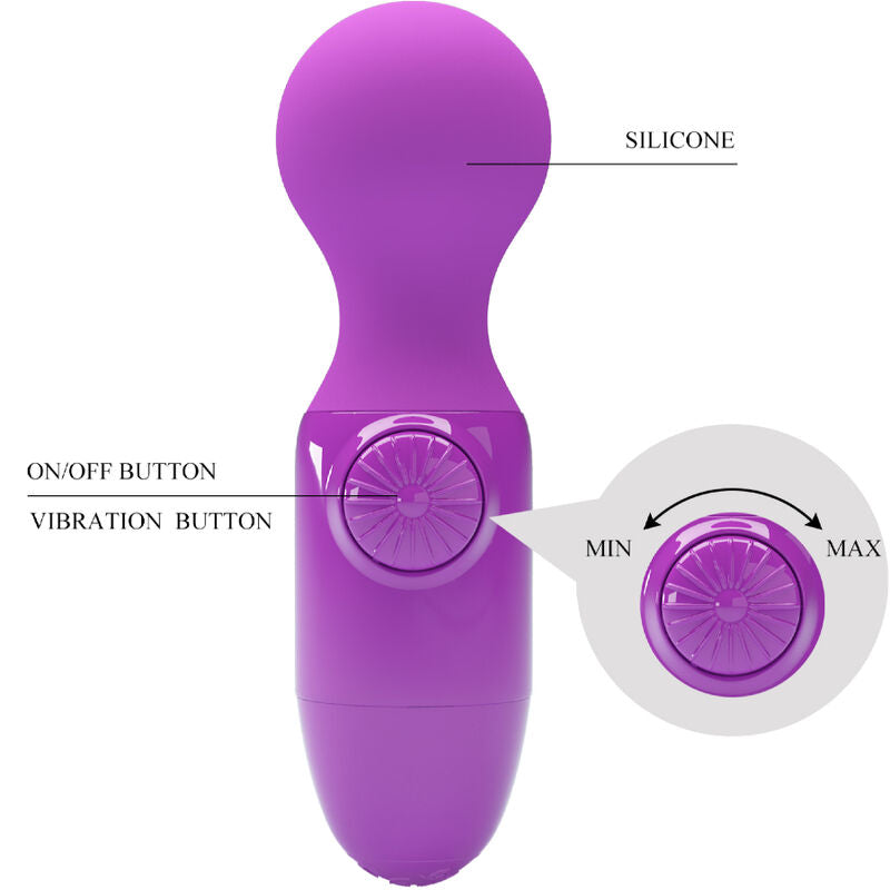 PRETTY LOVE - PURPLE MINI PERSONAL MASSAGER - ToysByMonk