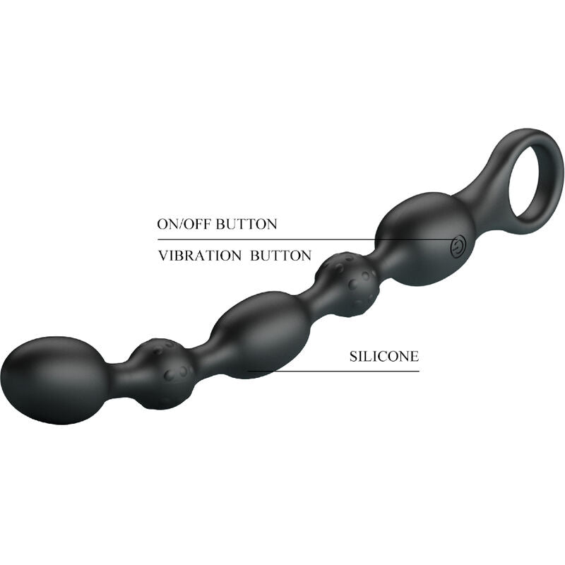 PRETTY LOVE - VAN ANAL BALLS 10 VIBRATIONS RECHARGEABLE SILICONE - ToysByMonk