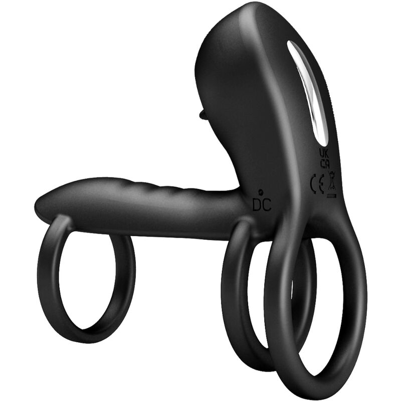 PRETTY LOVE - JAMMY PENIS SHEATH 12 VIBRATIONS WITH RECHARGEABLE SILICONE TONGUE PRETTY LOVE MALE