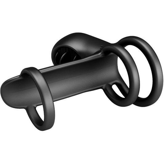 PRETTY LOVE - JAMMY PENIS SHEATH 12 VIBRATIONS WITH RECHARGEABLE SILICONE TONGUE PRETTY LOVE MALE