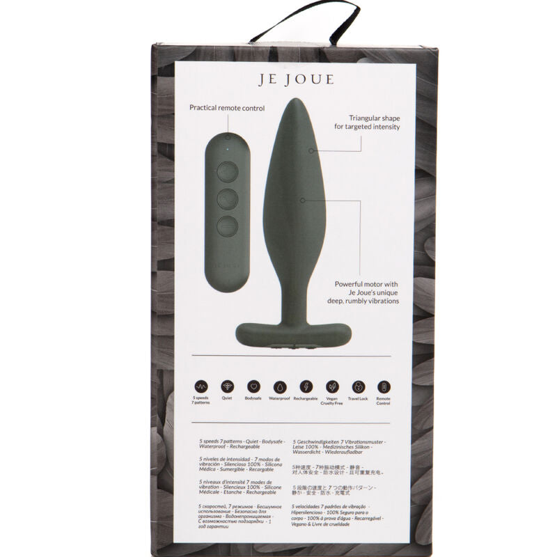 JE JOUE - EGON PLUG ANAL VIBRATOR BLACK JE JOUE