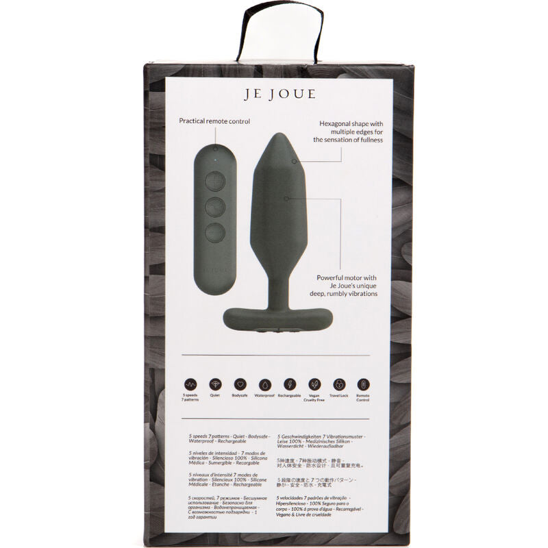 JE JOUE - ONYX ANAL PLUG VIBRATOR BLACK JE JOUE