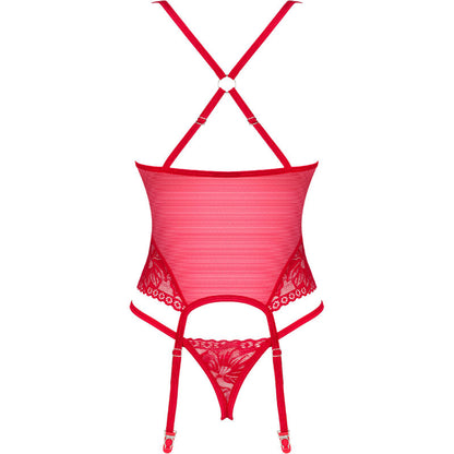OBSESSIVE - LACELOVE CORSET RED XS/S - ToysByMonk